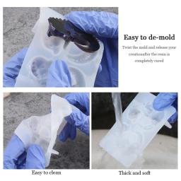 Molde de silicone de resina epóxi de ovo de dragão 3D DIY em forma de ovo bola de céu estrelado molde de luz noturna para fundição epóxi artesanato decoração de casa - Image 4
