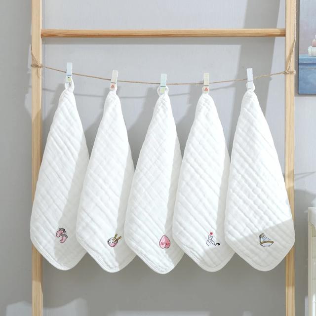 Toalha de Gaze em Camadas para Bebê 30x30cm - Algodão Macio e Confortável