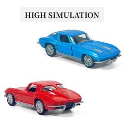 Chevrolet Corvette 1963 escala Metal Diecast carro modelo, pullback, coleção em miniatura, presente de Natal do menino, amigo brinquedo, 1:36 - Image 5