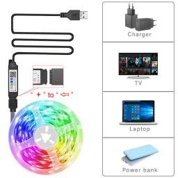 Luzes LED Strip para decoração de quarto, Wi-Fi, Music Sync, Fita LED RGB 5050, Alexa Smart Lights, Decoração para festas, TV Backlight - Image 5