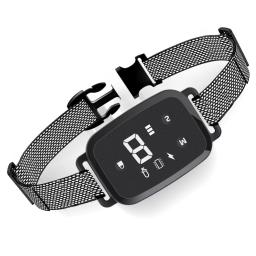 Cão elétrico inteligente treinamento colar ultra-sônico ip 67 à prova dwaterproof água parar barking coleiras usb recarregável anti casca para o cão de estimação - Image 2