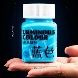Brilho no escuro tinta acrílica fluorescente, decoração do Dia das Bruxas, pintura de arte, artesanato ao ar livre e interior, tecido - Image 5