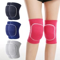 Esportes compressão joelheiras elástico joelho protetor espessamento esponja joelhos cinta suporte para dança treino treinamento - Image 1