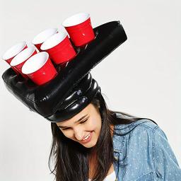 Inflável Beer Hat Ring Toss Game, Perfeito Festas ao ar livre, Reuniões de família, Bar Beber Jogos, Durável, Material PVC, Chapéu Só - Image 2