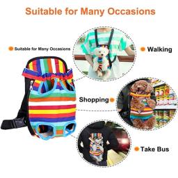 Respirável Pet Transportadora Mochila, Outdoor Peito Bag, Portátil, Transporte, Suprimentos para Viagens, Gato e Cão - Image 4