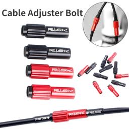 RISCO-Bicicleta Inline Cabo Ajustador Adaptador, 4mm, 5mm, MTB Bike, Parafusos ajustáveis, Shift Connector, Shift Parafuso do cabo do freio, 2pcs - Image 1