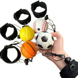 Return Hand Bouncing Ball para crianças, esporte elástico na corda, exercícios de jogos, bola de brinquedo ao ar livre para crianças - Image 1