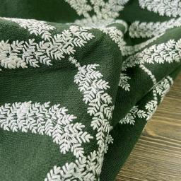 Alta qualidade linho tissus orelha de trigo bordado telas camisa saia casa diy cortina saco tecido - Image 4