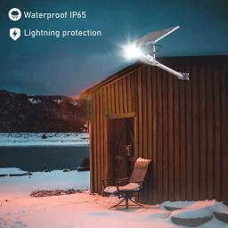 Iluminação Pública Solar ao Ar Livre, Impermeável, Automático, Amanhecer, Garagem, Jardim, Potente, 200W, 6000mAh - Image 5