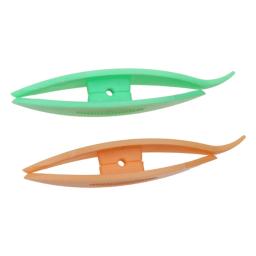 Conjunto 2 peças plástico tatting lançadeira plástico para renda manual ferramenta artesanal nova - Image 1