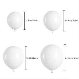 Kit Arco De Balão De Látex, Branco e Prata, Decoração De Festa, Feriado, Festas De Aniversário, Mais, 91Pcs - Image 3