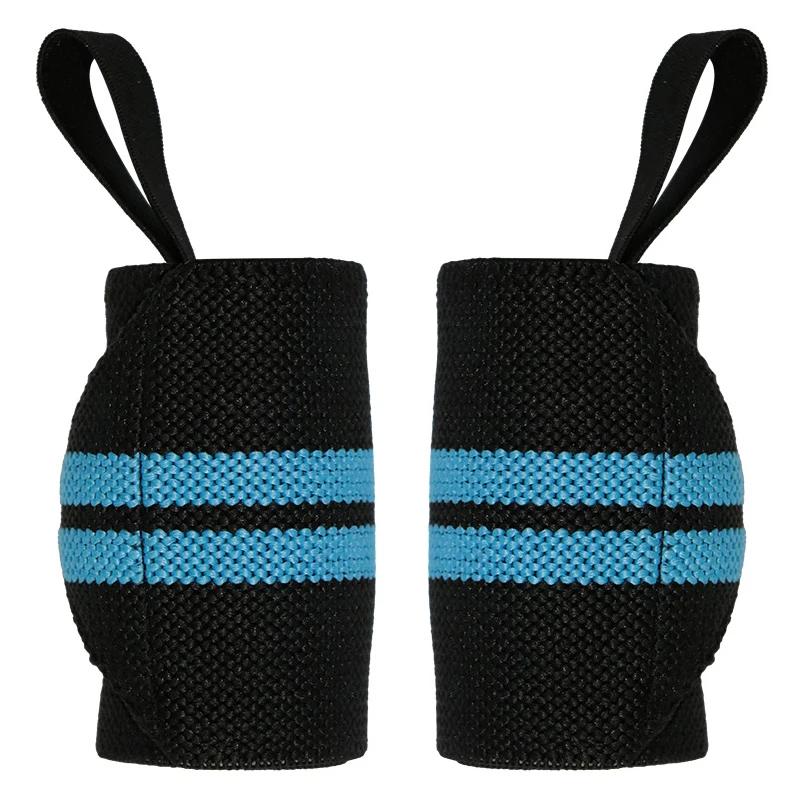 Pulseira para treinamento de ginástica, força extra, treino, levantamento de peso, cinta, atadura, fitness, 1 par - Image 1