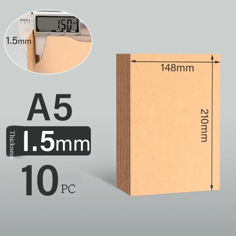 Papelão de Papel Rígido para Artesanato DIY, Cartão, Pacote Álbum, Folhas de Papel Kraft A5, Papel A4 Grosso, Cinza e Branco, Alta Qualidade, 1-2mm - Image 1