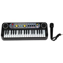 Mini brinquedos de instrumentos musicais para crianças, 37 teclas, teclado eletrônico, microfone, aprendizagem, quebra-cabeça educacional - Image 6