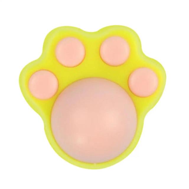 Brinquedo de bola de catnip flexível para gatos: saúde intestinal e cuidados orais com design de pata atraente.