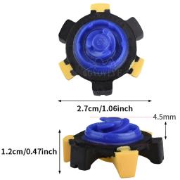 Sapato de golfe espigões substituições, altura do dente 5mm, sapato de golfe grampos, fácil instalação, azul preto e amarelo, 14pcs por pacote - Image 2