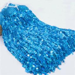 Franja De Vestido De Franja De Lantejoulas, Trajes DIY, Franja De Costura, Personalizado, 60cm De Largura, 10 Jardas De Comprimento, 70 + Cores - Image 2