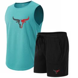 Conjunto de basquete de secagem rápida para homens, uniforme respirável, terno esportivo, camiseta de treinamento, shorts esportivos, colete, roupas esportivas - Image 1