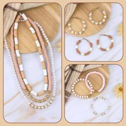 Flat Polymer Clay Bead Bracelet Kit, Heishi Beads para Meninas, DIY Amizade Pulseira Kit para Adultos, 2370Pcs - Image 3