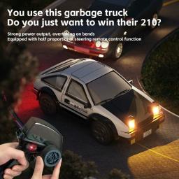 1:64 desktop rc drift carro 2.4g carro de corrida de alta velocidade quatro rodas mini desktop carro de controle remoto brinquedo elétrico para jogo festa presente - Image 2