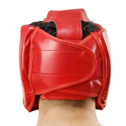 Pu boxe capacete, equipamentos de proteção para o boxe, sanda formação, taekwondo, boxe máscara, 1pc - Image 3