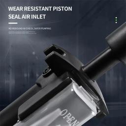 BUCKLOS-Bomba de ar de bicicleta com manômetro, Schrader Presta Valve Adapter, Piso mão, alta pressão, 160PSI - Image 6