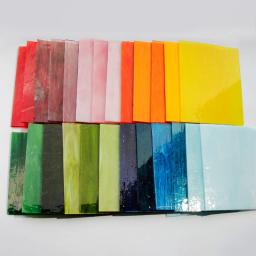 Telhas De Mosaico De Vidro DIY, Pedras De Mosaico Quadrado, Arte De Cristal Multi Cor, Artesanato Da Parede, Material De Decoração, Coaster Artesanal, Vaso - Image 3