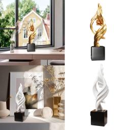 Arte abstrata estátua artesanato, criativo moderno resina, escultura desktop para quarto, estante, armários, prateleira, casa, casa, escritório - Image 3
