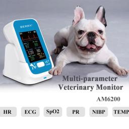 Berry Pet Saúde Bluetooth Veterinária Multiparameter Monitor, medidor De Oxigênio No Sangue, ECG - Image 2