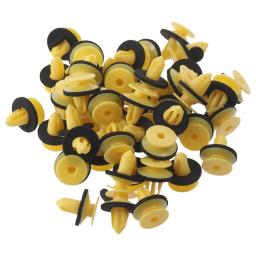 Porta do carro Guarnição Painel Retainer Clipes, Nylon Amarelo, Peças de acessórios do carro, 11610606, 50Pcs - Image 1