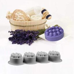 Molde De Silicone Para Fazer Sabão, Massagem Bar Mold, Moldes Artesanais De Sabão - Image 2