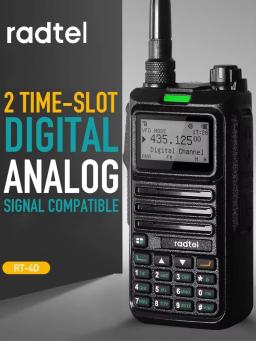Radtel RT-4D digital dmr walkie talkie modo duplo analógico rádio em dois sentidos slot de tempo duplo nível 1 + 2 rádio amador 1024 canais - Image 5