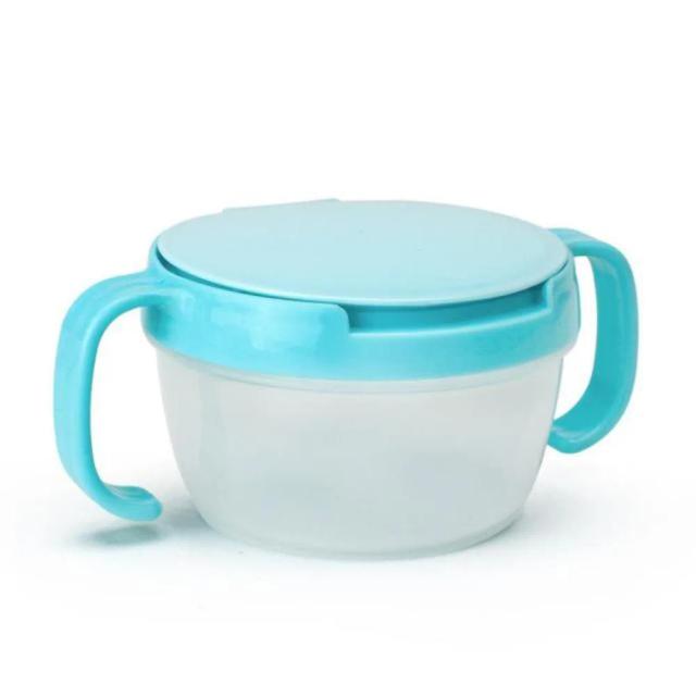 Recipiente Anti Derramamento para Crianças com Dupla Alça, Ideal para Lanches e Armazenamento Seguro