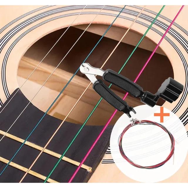 Kit Completo de Cordas para Violão com 6 Acessórios Essenciais para músicos