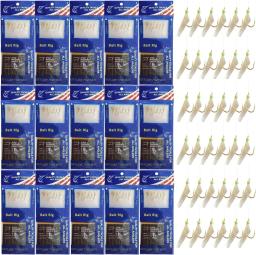 10/20/30 pacotes reais da pele dos peixes equipamentos luminosos isca de pesca equipamentos de água salgada de água doce brilho no escuro com ganchos giratórios tamanho 4 6 8 - Image 1