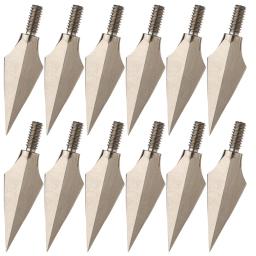 Broadheads para Archery Hunting, Broadheads para nosso eixo de 6,25 ", 77 Grain Willow-Leaf, Broad, pontas de parafuso, afiadas Screw-In Arrow Heads, 6 pcs, 12 pcs, 24 pcs - Image 6