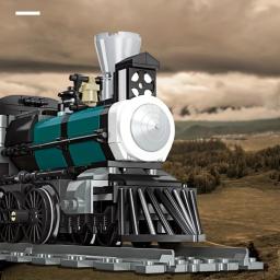 Blocos de construção de locomotivas para crianças, Tijolos modulares, Modelo técnico, Locomotiva, CN5700, GWR Steam Train, Railway Express, Brinquedos Presentes - Image 5