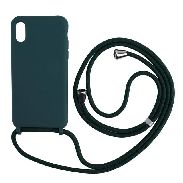 Capa de Silicone e Cabo de Correia Crossbody para Samsung S22, S21, S23, S24 Ultra, S20 FE e S10 Plus