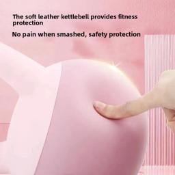 Exercício em casa feminino fino perna sino haltere kettlebell treinamento de força macio sino haltere cross-border derramando pote - Image 3