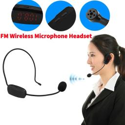 FM Headset Microfone Sem Fio, Megafone Multi-Channel, Rádio Mic, Palestras, Falando Ensino, Tour Instrutor Guia - Image 1