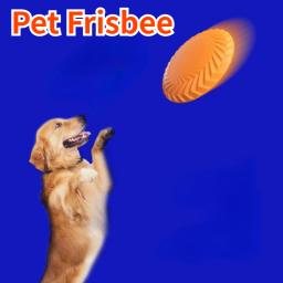 Pet Interactive Training Frisbee, Brinquedo flutuante do cão, Resistente à água e mordida resistente, Soft Frisbee TPR - Image 1