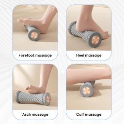 Rolo de massagem muscular de plástico para ioga, dispositivo de treinamento de pés, rolo multifuncional para fáscia de pés, massagem de drenagem de rede muscular - Image 2