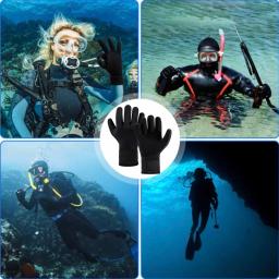 Luvas de mergulho antiderrapante de neoprene para adultos, luvas térmicas de pesca submarina, surf, natação, caiaque, remo, snorkel, 3mm, 5mm, novo - Image 6