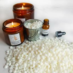 500g/1kg material de parafina de cera de soja pura pré-sele cera-núcleo pigmentos aromaterapia cera de parafina pura diy velas artesanais artesanato - Image 1