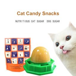 Gato saudável Catnip Bola, Nutrição Doces, Animais fixos Snacks, Lambendo Açúcar, Vitamina Gel, Energia Bola, Snack Brinquedos, Gatinhos Ajuda Digestio - Image 1