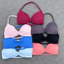Wheng 2 pçs yoga terno de fitness feminino sem costura rendas sutiã de yoga superior cintura alta treino scratch shorts terno esportivo terno de fitness - Image 4