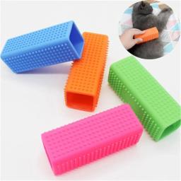 Silicone Hollow Rubber Dog Hair Brush, Removedor para carros, Móveis, Tapete, Roupas, Escova de limpeza para cães, Pet Shop - Image 1
