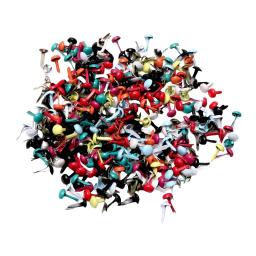 Rodada Mini Brads Prendedores de Papel, Multicolor Handmade Metal Embellishment, Stamping Toy, Scrapbook Suprimentos, Acessórios, 200Pcs - Image 3