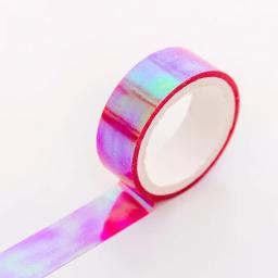Fita Holográfica Prismática Glitter, Hoops Stick, Decoração de Ginástica Rítmica, Equipamentos Fitness, Gimnasia, RG, 500cm, 1Pc, Novo - Image 6
