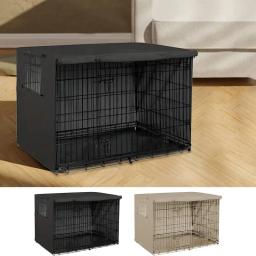 Impermeável Oxford pano cão canil capa, Windproof Pet Crate capa protetora, Universal Fit para interior e exterior, Pet fornecimentos - Image 1
